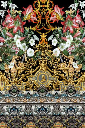 潮流时尚印花华亿平台图片