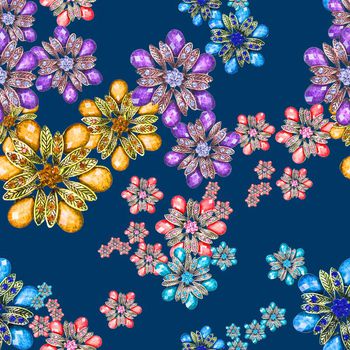 489682-流行时尚珠宝宝石印花 -珠宝系列 