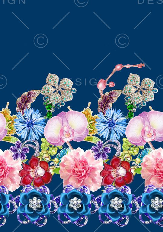 MAX-珠宝花卉印花华亿平台图片