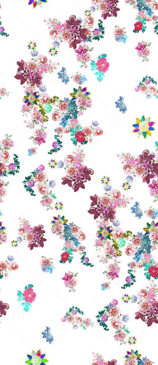 MAX-珠宝花卉印花华亿平台图片