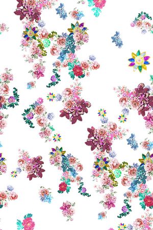 MAX-珠宝花卉印花华亿平台图片