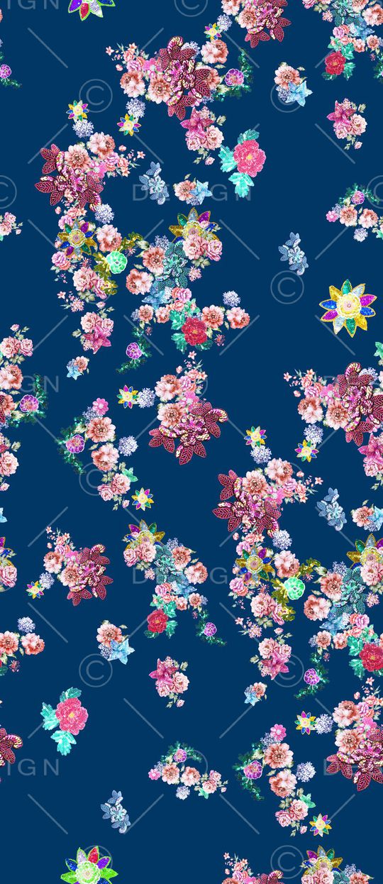 MAX-珠宝花卉印花华亿平台图片