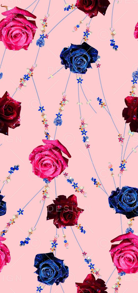 MAX-珠宝花卉印花华亿平台图片