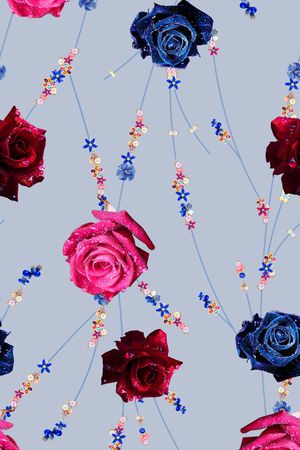 MAX-珠宝花卉印花华亿平台图片