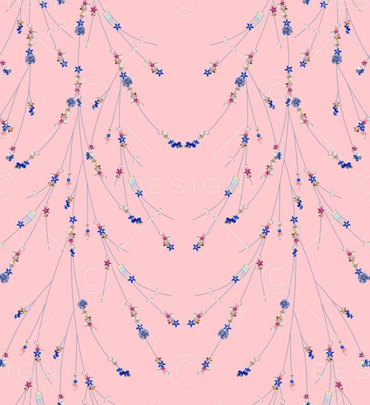 MAX-珠宝花卉印花华亿平台图片