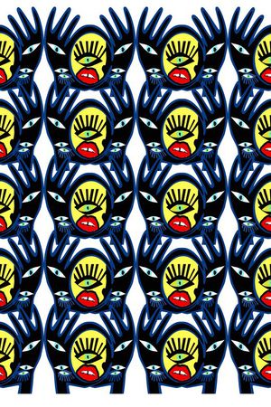 现代时尚趣味印花华亿平台图片