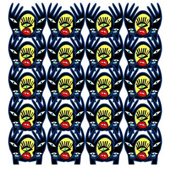 现代时尚趣味印花华亿平台图片