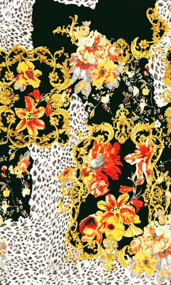 巴洛克印花华亿平台图片