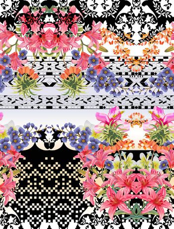 巴洛克印花华亿平台图片