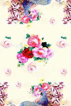 中国风印花华亿平台图片