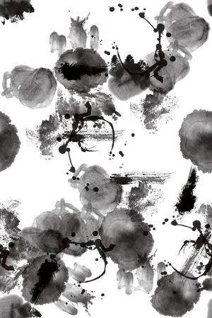 水墨印花华亿平台图片