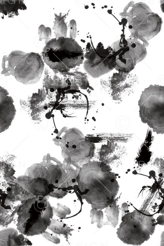 水墨印花华亿平台图片