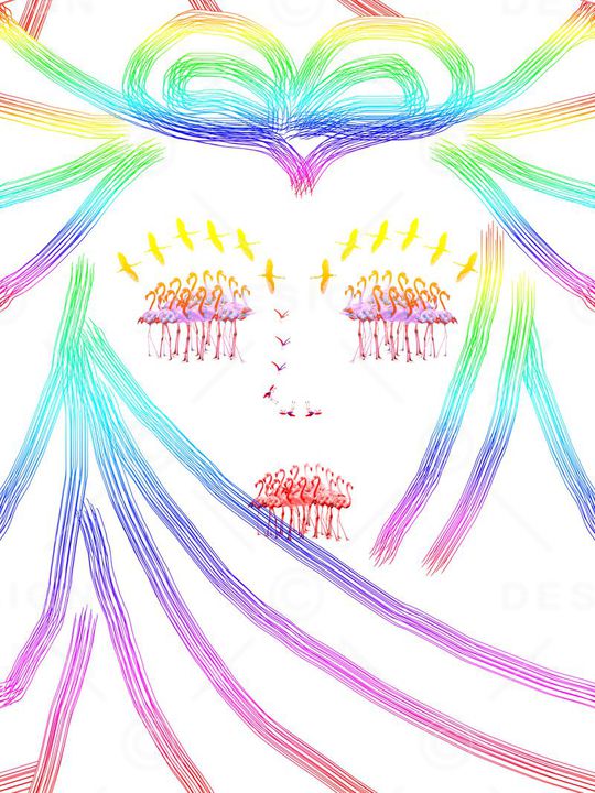 抽象印花华亿平台图片