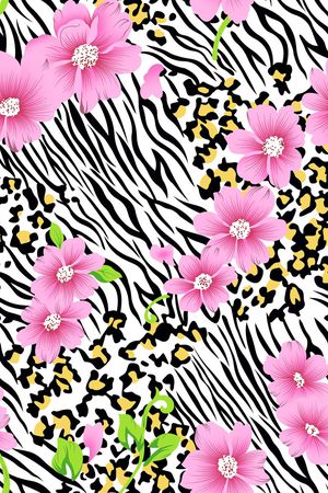 鲜花花朵印花华亿平台图片