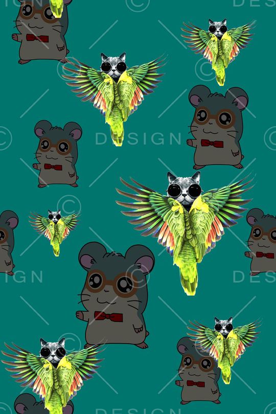 创意服装面料印花华亿平台图片