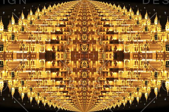 抽象印花华亿平台图片