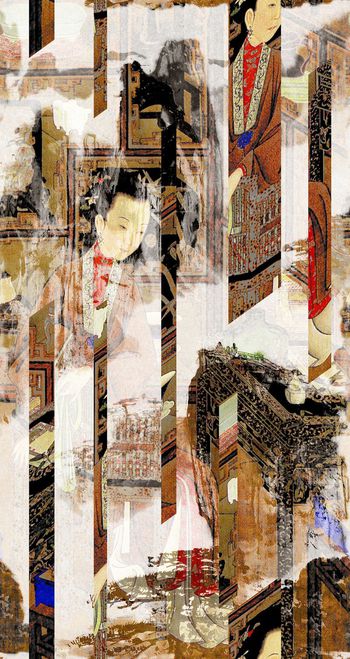 490119-中国古风古画山水人物挂画意象解构女