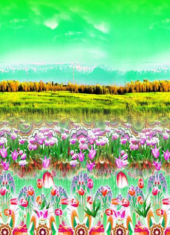 490128-原创田园油画风景华亿平台