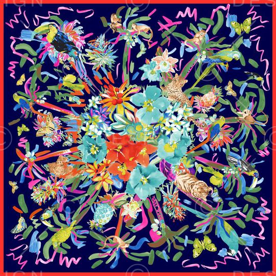 中国风印花华亿平台图片