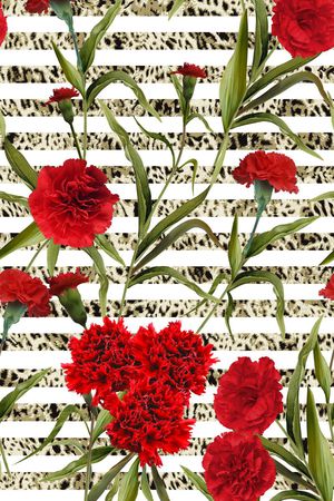 流行时尚手绘印花华亿平台图片