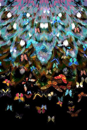 潮流时尚印花华亿平台图片