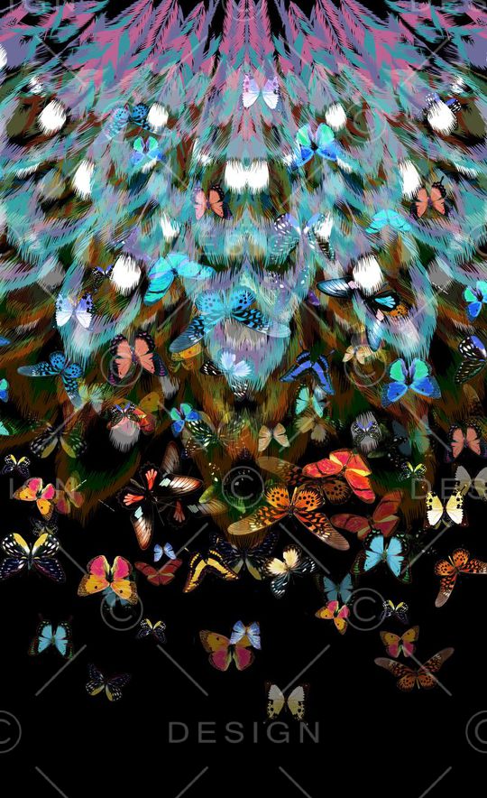 潮流时尚印花华亿平台图片