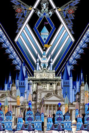 城堡印花华亿平台图片