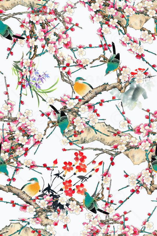 中国风印花华亿平台图片