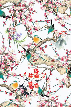 中国风印花华亿平台图片