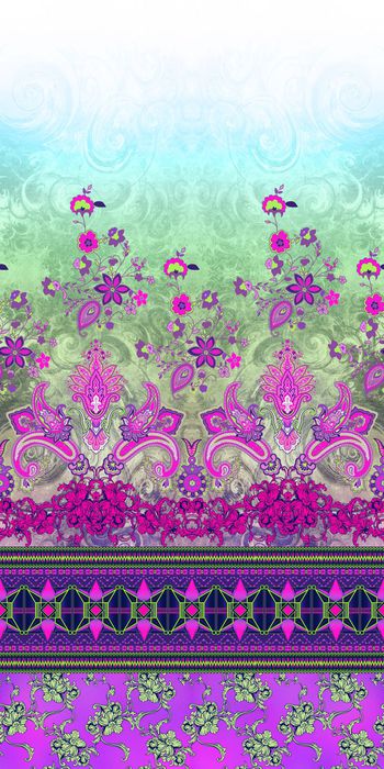 490426-民族风复古欧式花卉佩斯利火腿纹腰果