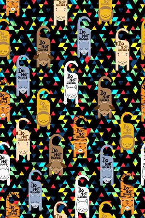 卡通动物印花华亿平台图片