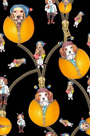 潮流大牌印花华亿平台图片