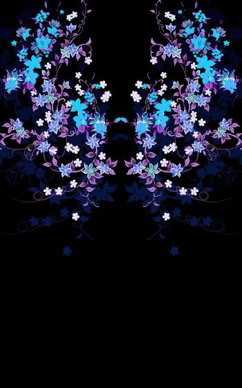 490454-靛蓝小碎花镜像定位