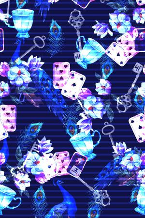 条纹印花华亿平台图片