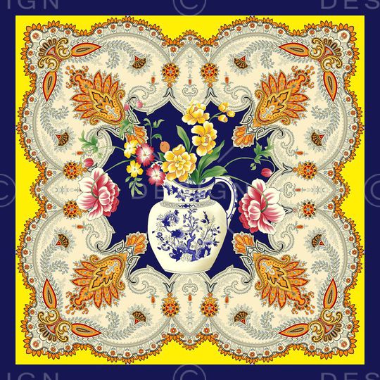 花卉印花华亿平台图片