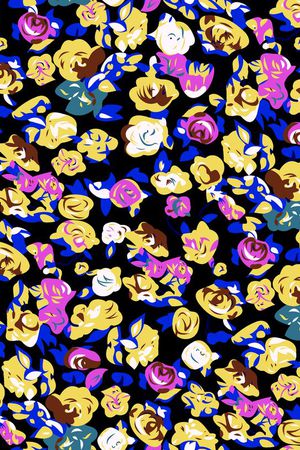 玫瑰花底纹印花华亿平台图片