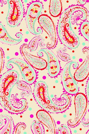 佩斯利印花华亿平台图片