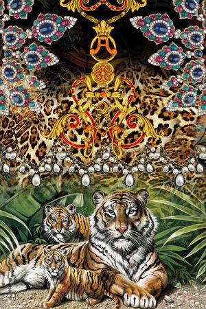 豹纹老虎印花华亿平台图片