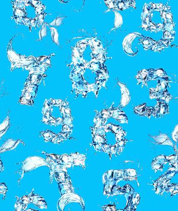 490649-时尚潮流前卫超酷动感立体水数字花卉