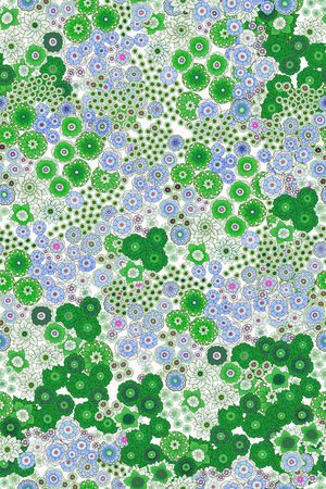 抽象 线描 清爽印花华亿平台图片