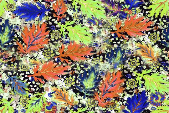 花卉树叶印花华亿平台图片