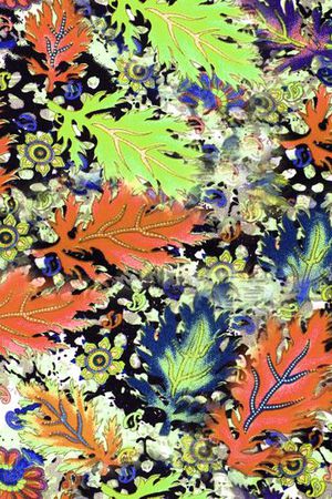 花卉树叶印花华亿平台图片