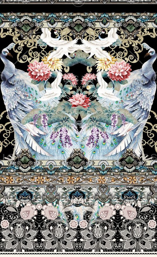 时尚大牌印花华亿平台图片