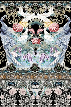 时尚大牌印花华亿平台图片