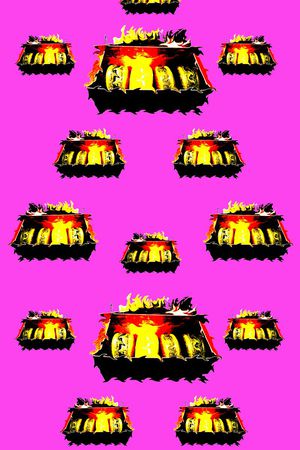 简洁印花华亿平台图片