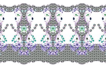 490788-原创定位3D方格宝石花卉