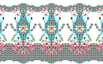 490789-原创定位3D方格宝石花卉