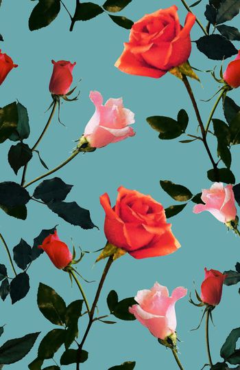 复古花卉印花华亿平台图片