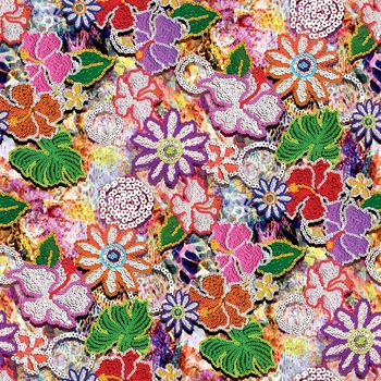 490797-原创亮片花卉肌理华亿平台