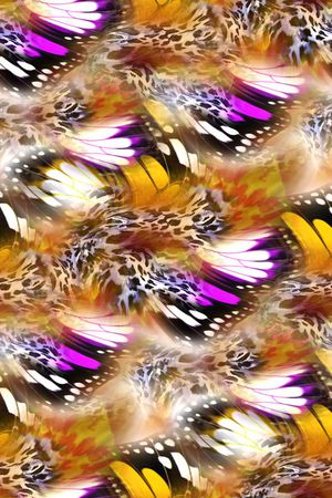 鸟类羽毛印花华亿平台图片